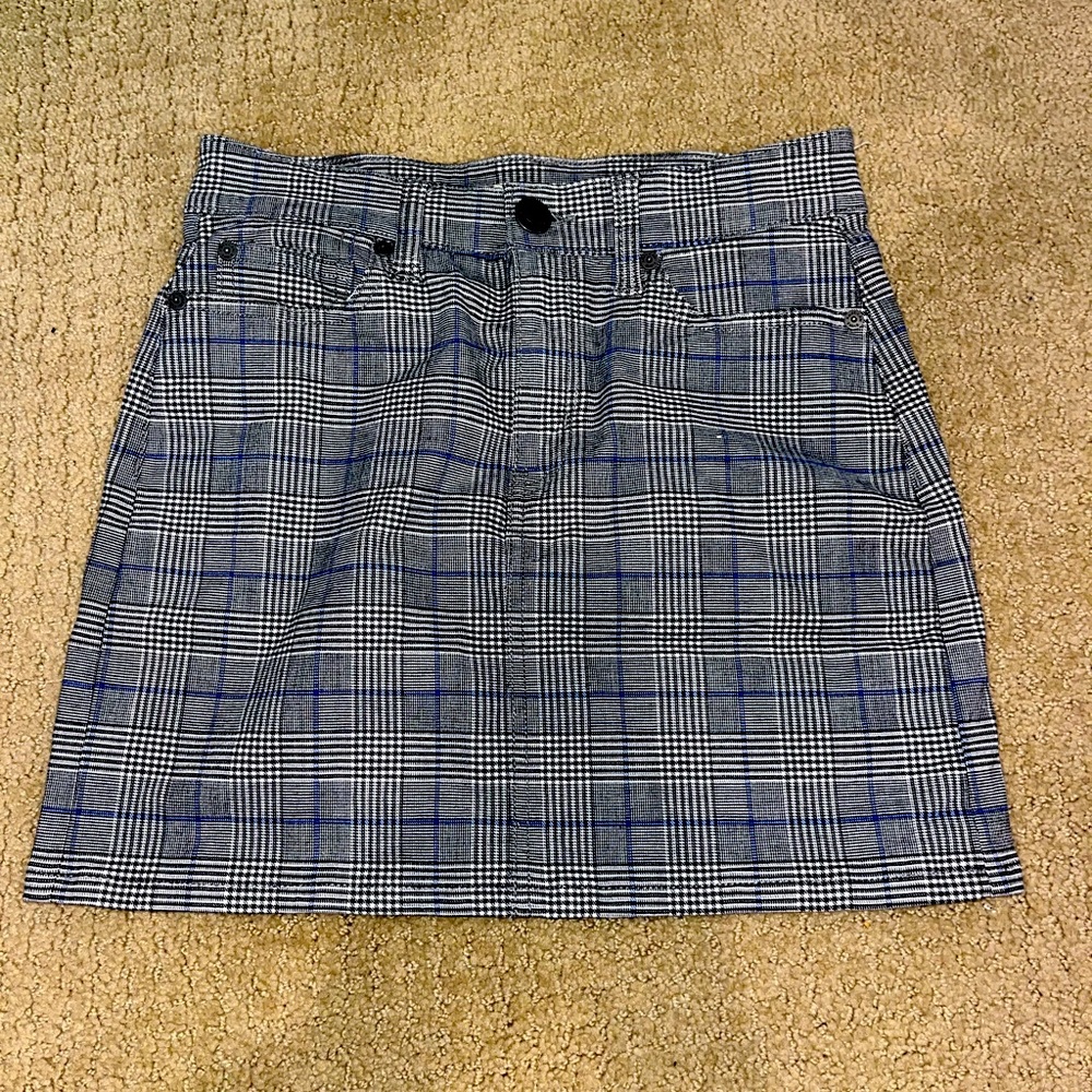 Formal flannel mini skirt - Picture 1 of 2